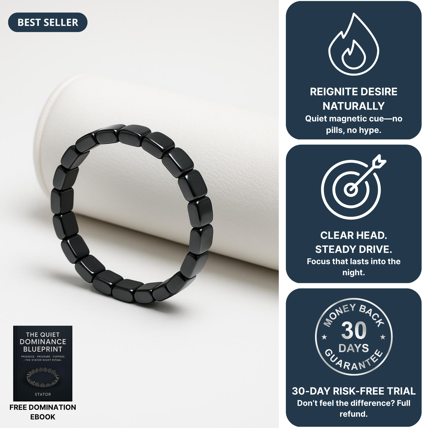 Stator Hematite Bracelet